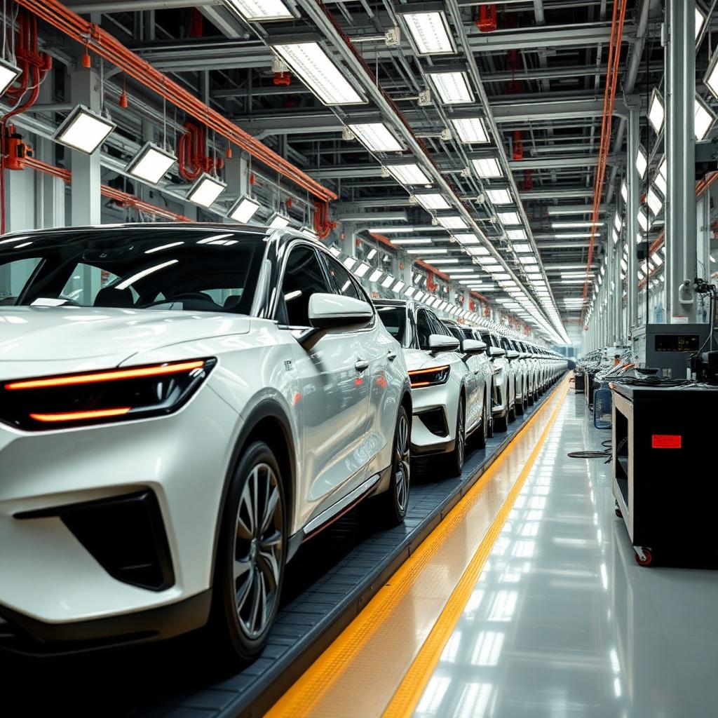 Çin elektrikli araç fabrikası