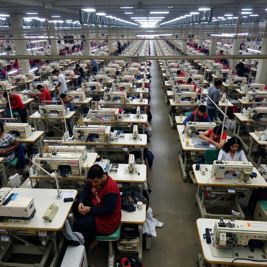 Bangladeş'te tekstil fabrikası