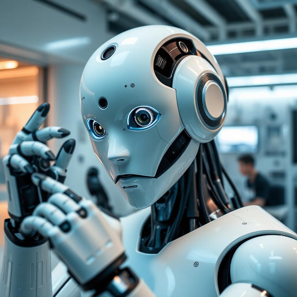 Japon insansı robotu laboratuvarda