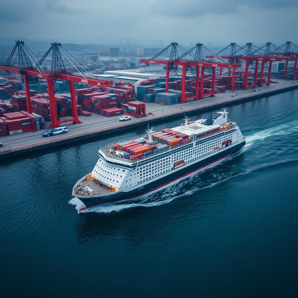 Singapur limanında otonom kargo gemisi